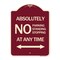 Signmission Absolutely No Parking Standing or Stopping at Anytime with Bidirectional Arrow, A-DES-BU-1824-24359 A-DES-BU-1824-24359 - alternate 1